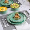 LIANYU Dinnerware Sets for 4, 12 Piece Plates and Bowls Dish...