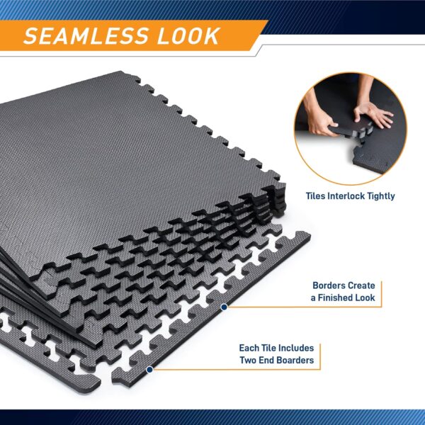 Marcy EVA Foam Interlocking Flooring Mat High Density Non-Sl...