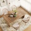 LITTLE TREE 71-Inch Dining Table, Rectangular Wooden Kitchen...
