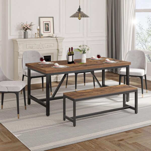 YITAHOME 70.8" Large Kitchen Dining Room Table for 6-8 Peopl...