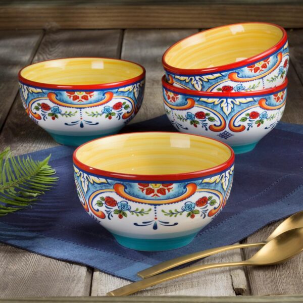 Euro Ceramica Zanzibar Collection 16 Piece Dinnerware Set Ki...
