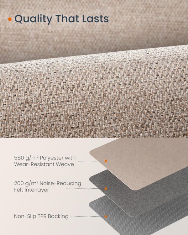SONGMICS HOME Runner Rug 2.5x10 ft, Washable Area Rug for Li...