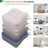RACE LEAF Indoor Chair Cushions 4 Pack, Tufted Memory Foam D...
