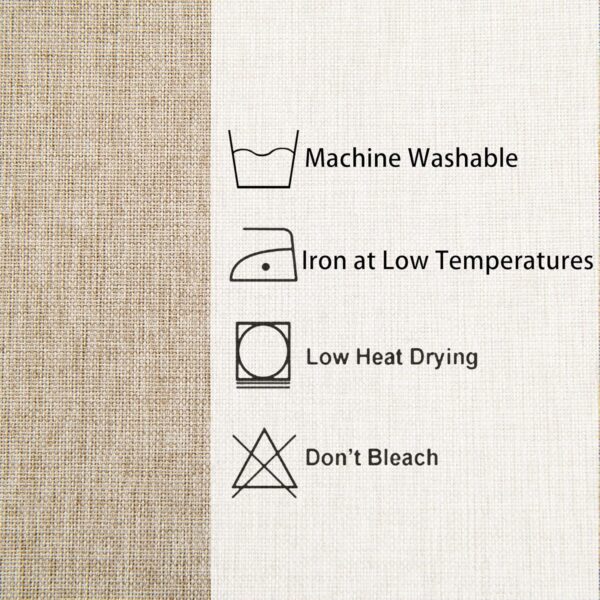 Hiasan 2 Pack Faux Linen Rectangle Tablecloth - Wrinkle and ...