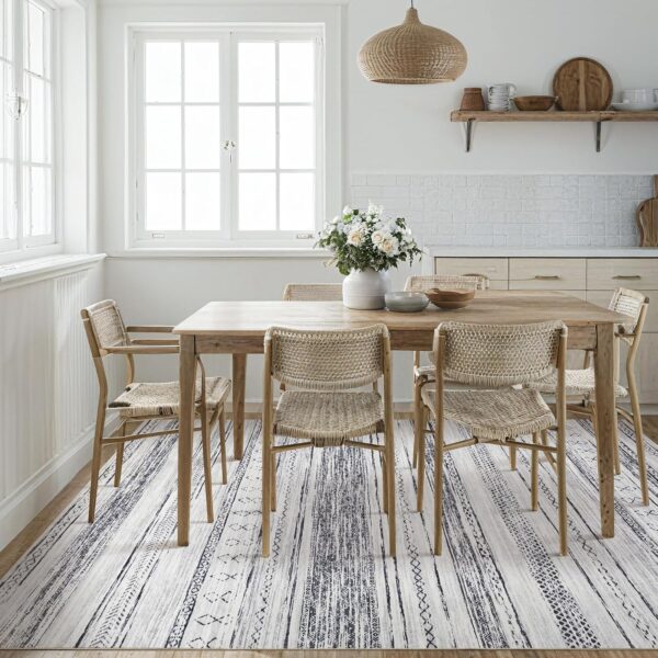 Tortania Area Rug Living Room Rugs - 5x7 Washable Large Soft...