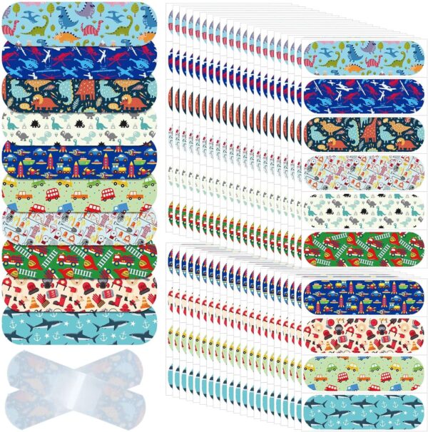 Patelai 300 Pieces Kids Bandages Bulk 10 Styles Children's A...