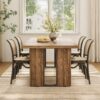 LITTLE TREE 71-Inch Dining Table, Rectangular Wooden Kitchen...
