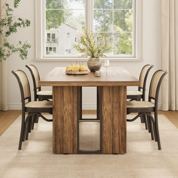 LITTLE TREE 71-Inch Dining Table, Rectangular Wooden Kitchen...