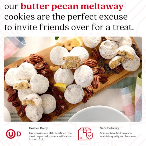 David's Cookies Butter Pecan Meltaways Sweet Sampler Tin - B...