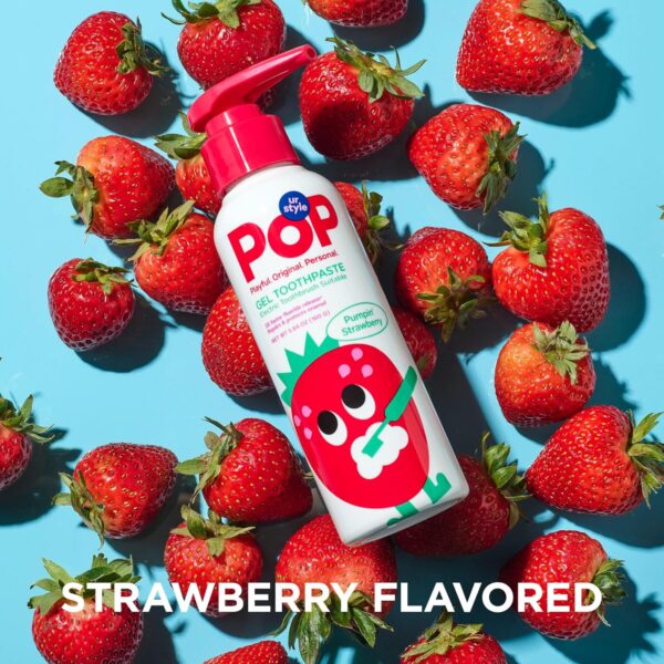 POP Kids Gel Toothpaste Pumpin Strawberry