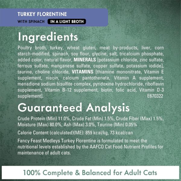 Purina Fancy Feast Wet Cat Food Medleys Florentine Wet Cat F...
