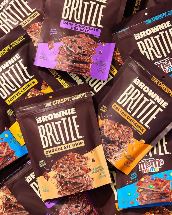 Brownie Brittle – Chocolate Chip & Salted Caramel Thin and C...