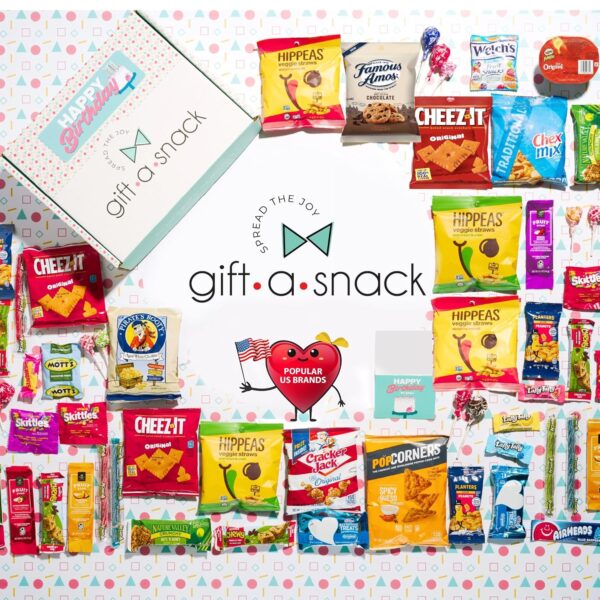 Gift A Snack - Happy Birthday Snack Box Variety Pack Care Pa...