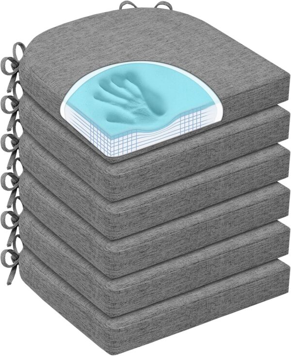 Chair Cushions for Dining Chairs, Non Slip Chair Pads with T...