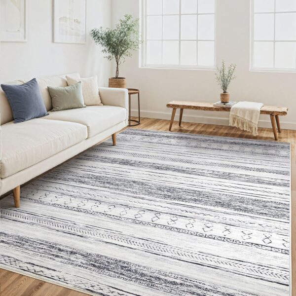 Tortania Area Rug Living Room Rugs - 5x7 Washable Large Soft...