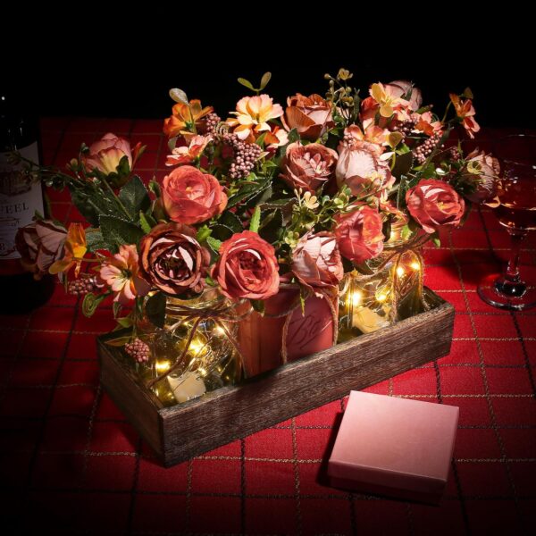 3 Pcs Mason Jar Centerpiece Table Decorations for Dining Tab...