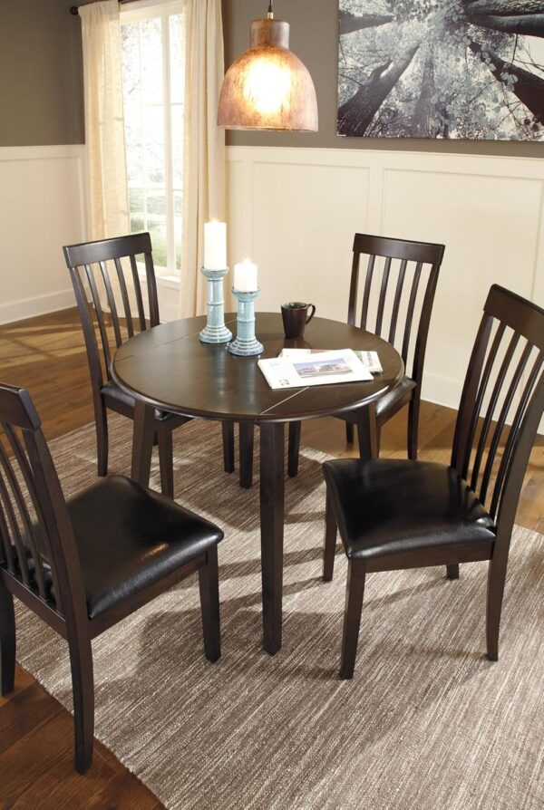 Signature Design by Ashley Hammis Round Dining Room Drop Lea...