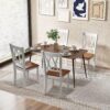 Giantex Dining Room Chairs Set of 2 White, Wooden Farmhouse ...