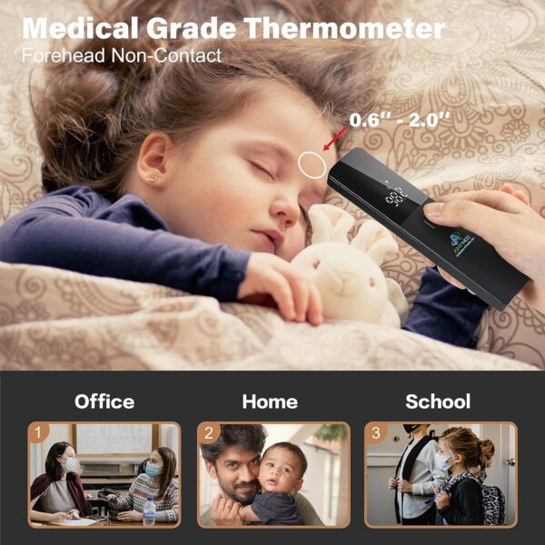 Amplim No-Touch Forehead Thermometer for Adults and Kids, No...