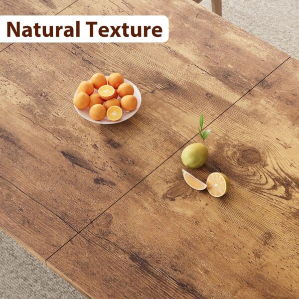 GarveeHome Industrial Dining Table for 6-8 People, 78.7 Inch...