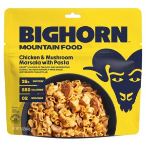 BIGHORN Mountain Food Chicken And Mushroom Marsala with Past...
