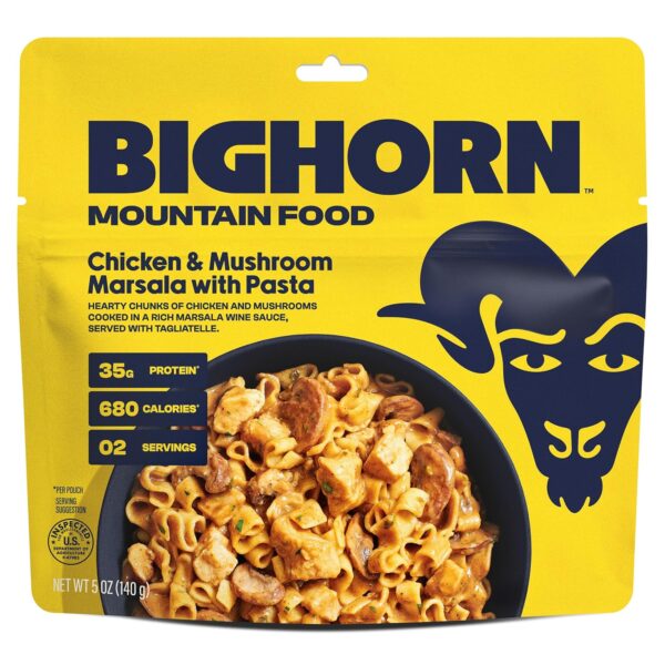 BIGHORN Mountain Food Chicken And Mushroom Marsala with Past...
