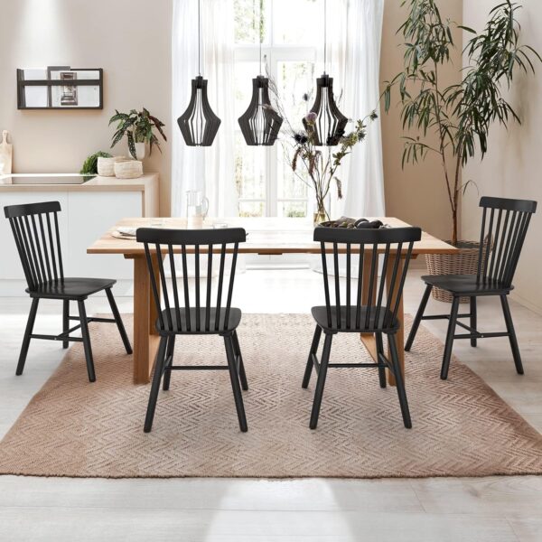 LUE BONA Dining Chairs Set of 4, Windsor Dining Chair, Spind...