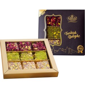 Cerez Pazari Turkish Delight Pistachio with Fantastic Rose &...