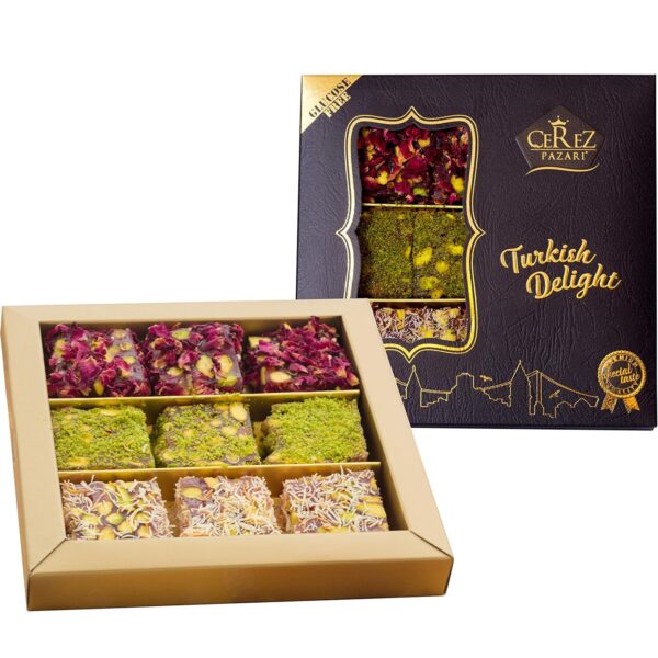 Cerez Pazari Turkish Delight Pistachio with Fantastic Rose &...