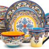 Euro Ceramica Zanzibar Collection 16 Piece Dinnerware Set Ki...