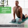 Gaiam Yoga Block - Supportive Latex-Free Eva Foam - Soft Non...