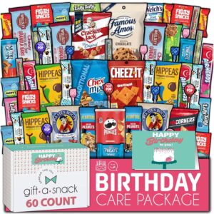 Gift A Snack - Happy Birthday Snack Box Variety Pack Care Pa...