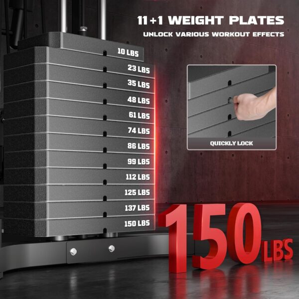 Home Gym, Multifunctional H11 Home Gym Equipment, Workout St...