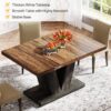 Tribesigns 47-Inch Dining Table for 4, Black Kitchen Dinner ...