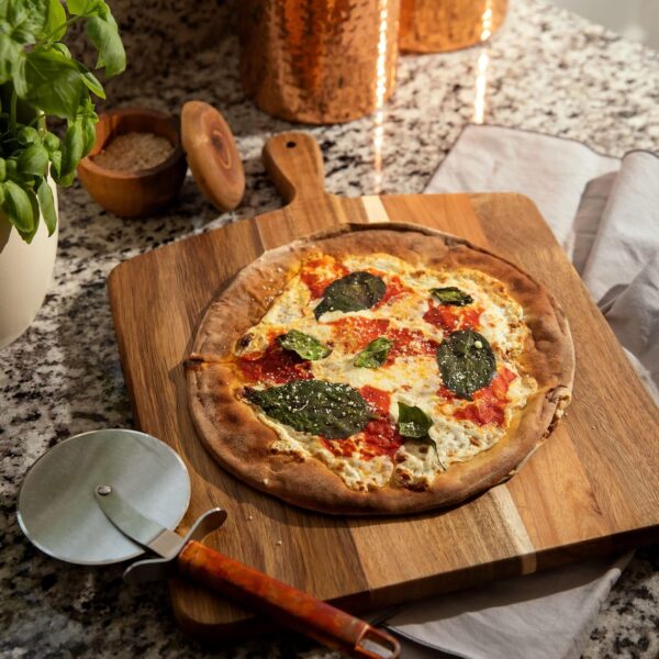 Acacia Wood Cutting Board and Chopping Board with Handle for...