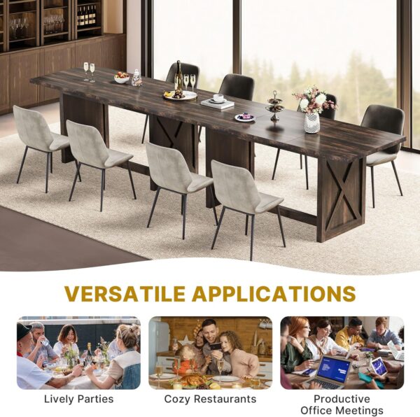 YITAHOME 70.8" Large Farmhouse Dining Table for 6 to 8 Peopl...