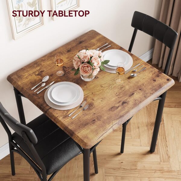GAOMON Dining Table Set for 2, Kitchen Table and Chairs for ...