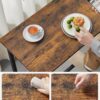 VASAGLE Bar Table, Narrow Long Kitchen Dining Table, Sturdy ...