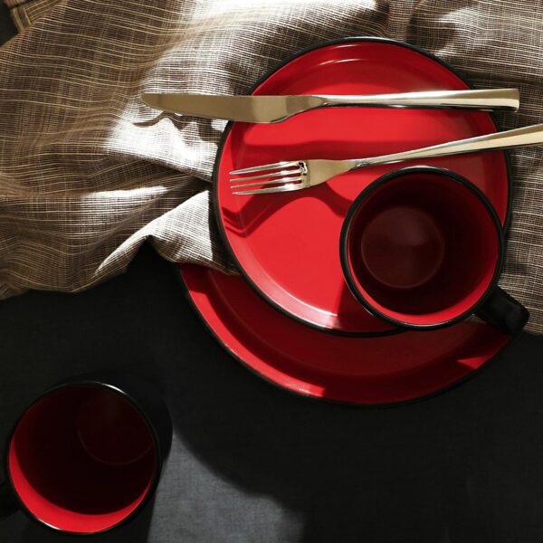 Stone Lain Albie Stoneware 16 Piece Dinnerware Set, Plates a...