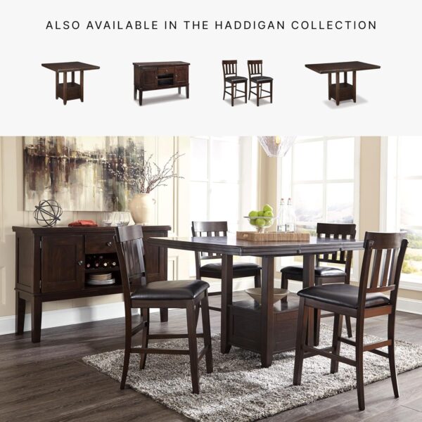 Signature Design by Ashley Haddigan 24" Counter Height Uphol...