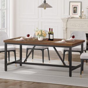 YITAHOME 70.8" Large Kitchen Dining Room Table for 6-8 Peopl...