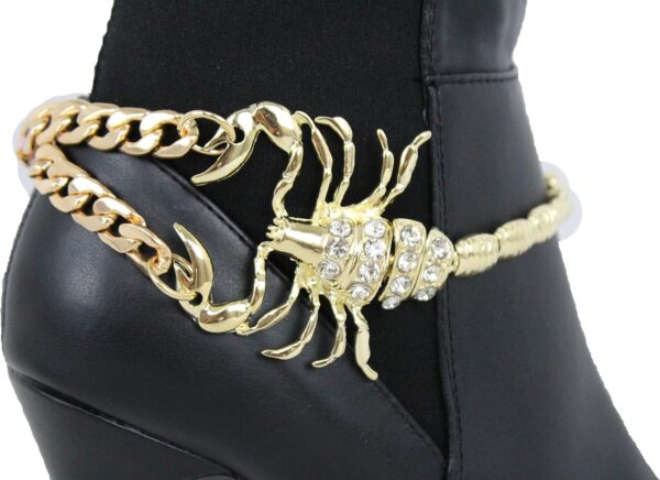 TFJ Women Boot Bracelet Western Fashion Jewelry Gold Metal C...