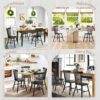 LUE BONA Dining Chairs Set of 4, Windsor Dining Chair, Spind...