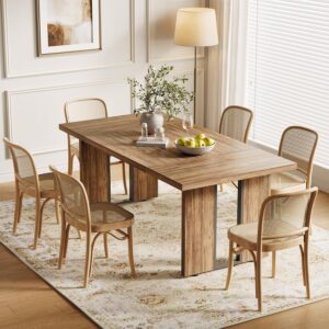 LITTLE TREE 71-Inch Dining Table, Rectangular Wooden Kitchen...