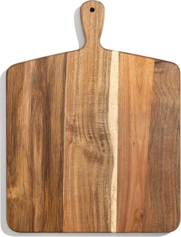 Acacia Wood Cutting Board and Chopping Board with Handle for...