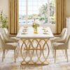 Tribesigns Modern Dining Table, 63" Large Kitchen Table for ...