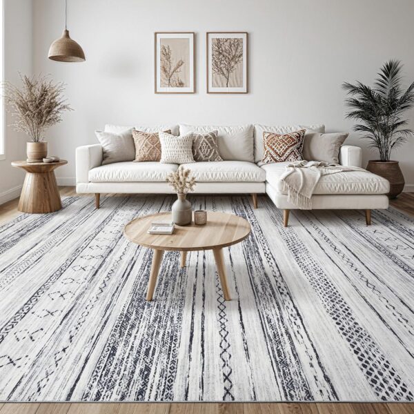 Tortania Area Rug Living Room Rugs - 5x7 Washable Large Soft...