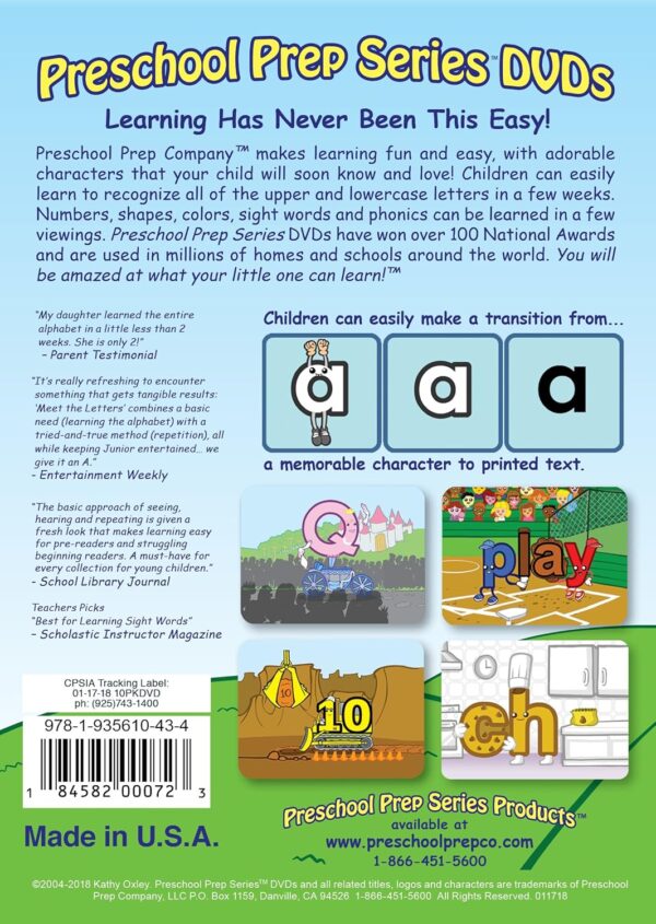 Preschool Prep Series Collection - 10 DVD Boxed Set (Meet th...