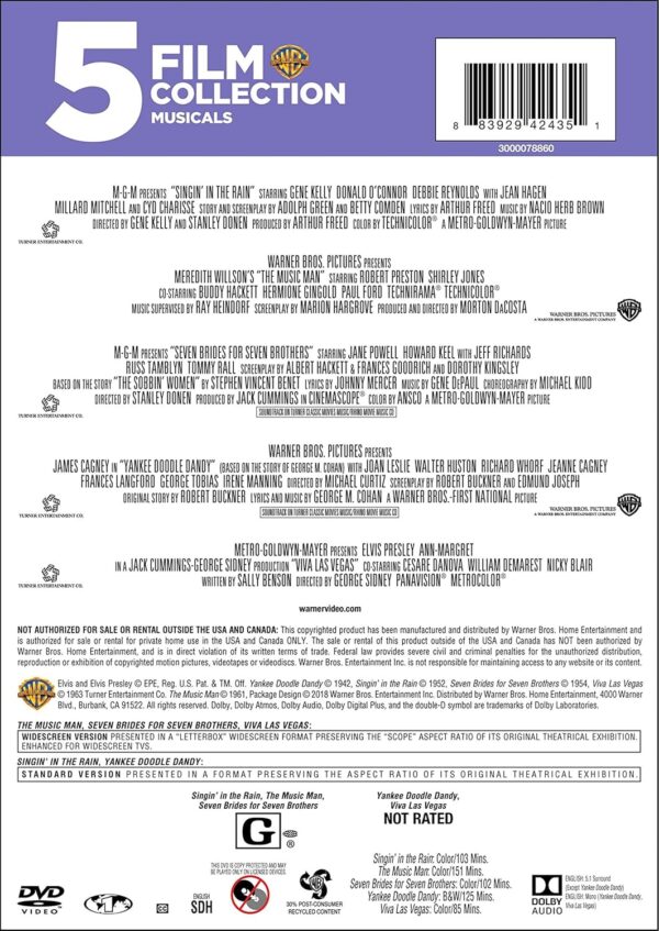5 Film Collection: Musicals (Singin' in the Rain / The Music...