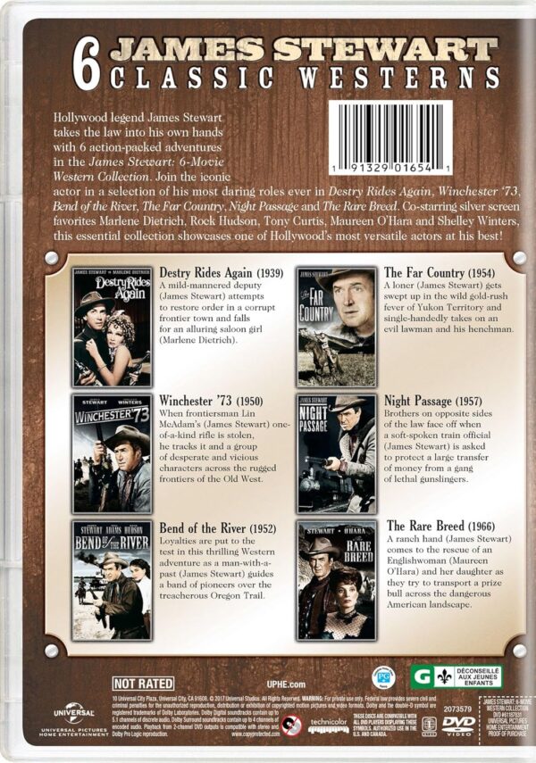 James Stewart: 6-Movie Western Collection [DVD]